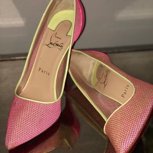 Christian louboutin Lace follies fluorescent 100mm